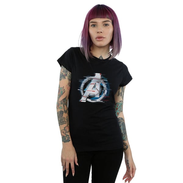 Marvel Naiset/Naiset Avengers Endgame Team Tech Logo Puuvilla T-paita