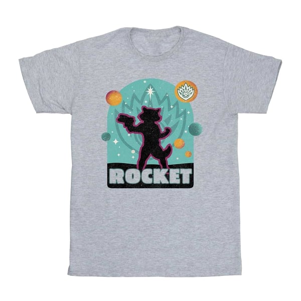 Guardians Of The Galaxy Volume 3 Boys Rocket Raccoon Badge T-Shirt