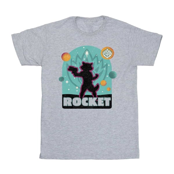 Guardians Of The Galaxy Volume 3 Girls Rocket Raccoon Badge T-Shirt