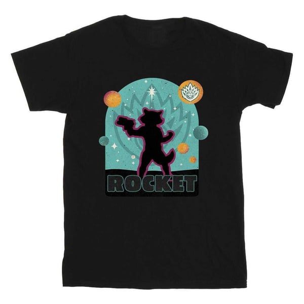 Guardians Of The Galaxy Volume 3 Mens Rocket Raccoon Badge Cotton T-Shirt