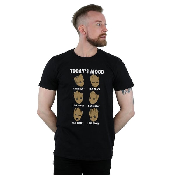 Guardians Of The Galaxy Mens Today´s Mood Baby Groot Cotton T-Shirt
