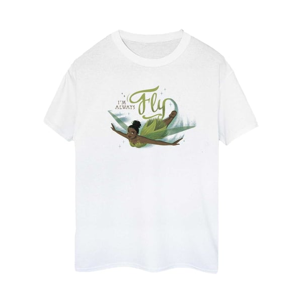 Peter Pan And Wendy Womens/Ladies I´m Always Flying Tinkerbell Cotton Boyfriend T-Shirt