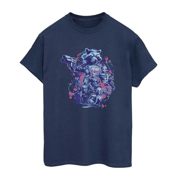 Guardians Of The Galaxy Volume 3 Womens/Ladies Group Pose Cotton Boyfriend T-Shirt