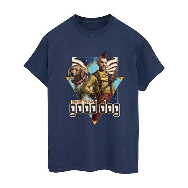 Guardians Of The Galaxy Volume 3 Naisten/Naisten Good Dog Puuvillainen Boyfriend T-paita