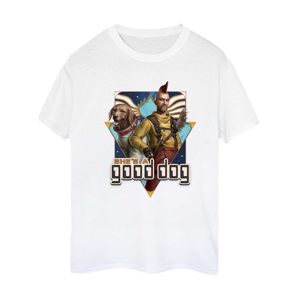Guardians Of The Galaxy Volume 3 Dam/Kvinnor Good Dog T-shirt i bomull med boyfriend-passform