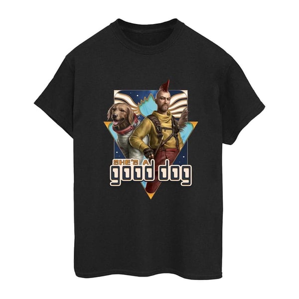 Guardians Of The Galaxy Volume 3 Womens/Ladies Good Dog Cotton Boyfriend T-Shirt