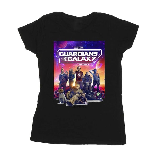 Guardians Of The Galaxy Volume 3 Naisten Elokuva-juliste Puuvilla T-paita Guardians Of The Galaxy Volume 3 Naisten Elokuva-juliste Puuvilla T-paita