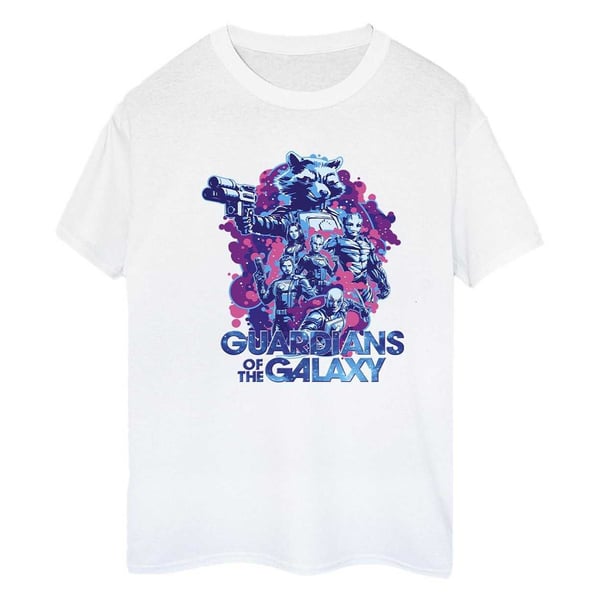 Guardians Of The Galaxy Volume 3 Womens/Ladies Action Pose Cotton Boyfriend T-Shirt
