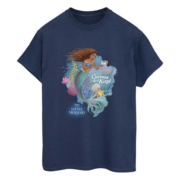 Den lilla sjöjungfrun Dam/Dam Kind Cotton Boyfriend T-shirt