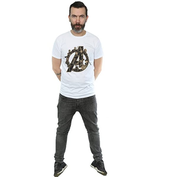 Avengers Infinity War Miesten Logo Puuvilla T-paita