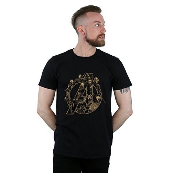 Avengers Infinity War Miesten Logo Puuvilla T-paita