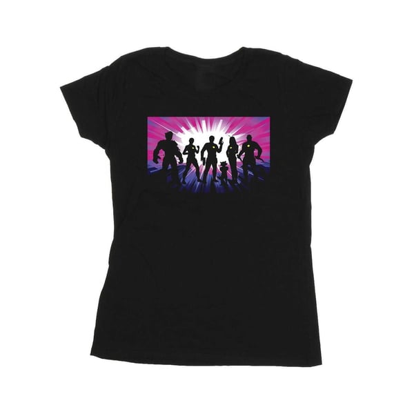 Guardians Of The Galaxy Volume 3 Womens/Ladies Silhouette Cotton Cut Out T-Shirt