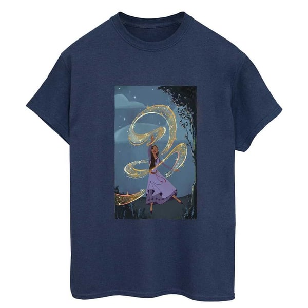 Wish Womens/Ladies Sparkle Scenery Cotton Boyfriend T-Shirt