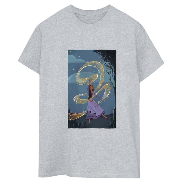 Wish Womens/Ladies Sparkle Scenery Boyfriend T-Shirt