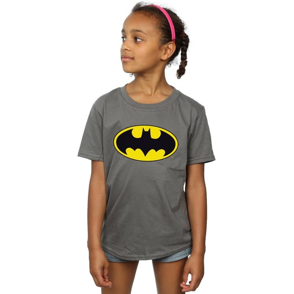 Batman Flickor Logotyp Bomulls T-shirt