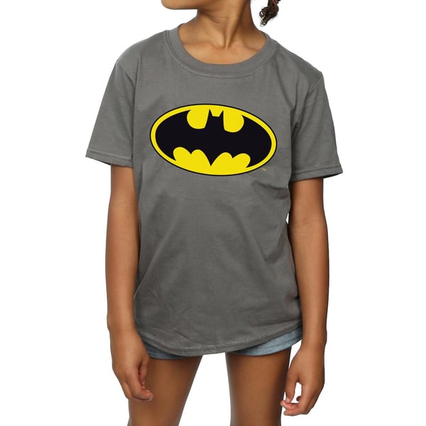 Batman Flickor Logotyp Bomulls T-shirt