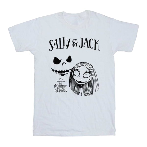 The Nightmare Before Christmas Girls Jack and Sally Cotton T-Shirt