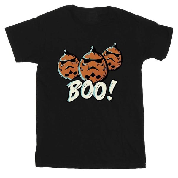 Star Wars Boys Boo! Stormtrooper Pumpkin Cotton T-Shirt