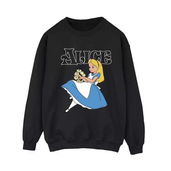 Disney Womens/Ladies Alice In Wonderland Flowers Sweatshirt