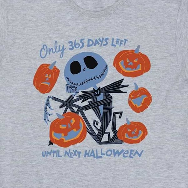 The Nightmare Before Christmas Girls Only 365 Days Left Until Next Halloween T-Shirt