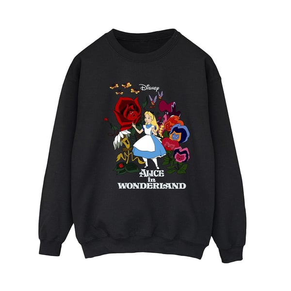 Disney Womens/Ladies Alice In Wonderland Flowers Sweatshirt