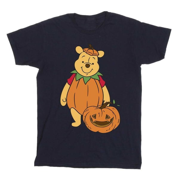 Winnie the Pooh Girls Halloween Pumpkin Cotton T-Shirt
