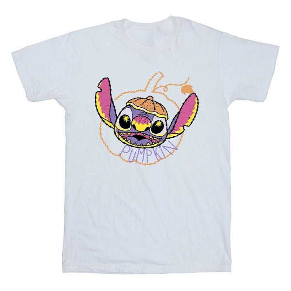 Lilo & Stitch Girls Pumpkin Head Cotton T-Shirt