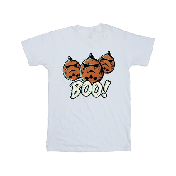 Star Wars Girls Boo! Stormtrooper Pumpkin Cotton T-Shirt