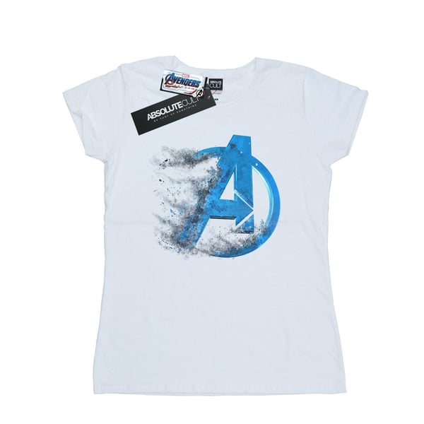 Marvel Naiset/Naiset Avengers Endgame Pölytetty Logo Puuvilla T-paita