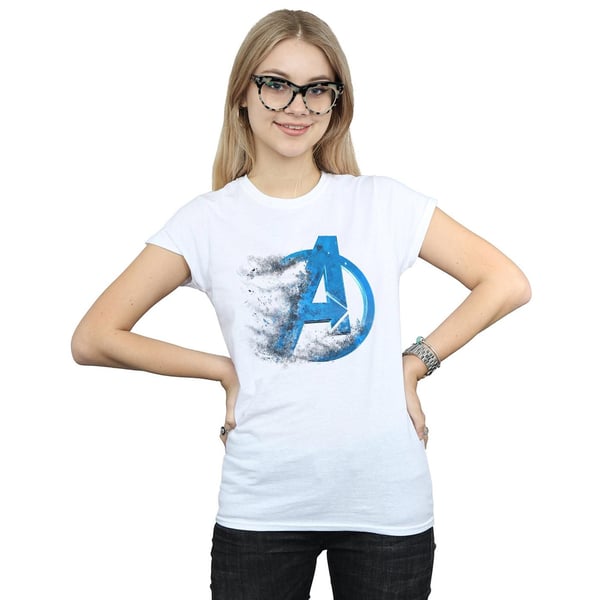 Marvel Womens/Ladies Avengers Endgame Dusted Logo Cotton T-Shirt