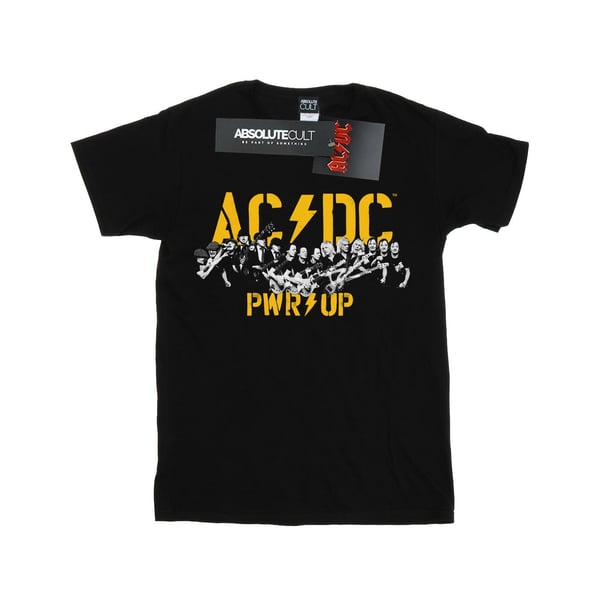 AC/DC Womens/Ladies PWR UP Portrait Motion Cotton Boyfriend T-Shirt