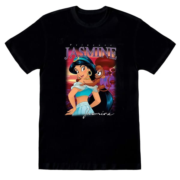 Aladdin Girls Jasmine Montage -puuvillapaita