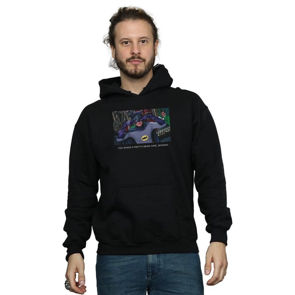 DC Comics Mens Batman TV Series Mean Cape Hoodie