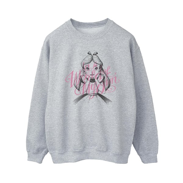 Disney Womens/Ladies Alice In Wonderland In A World Of My Own Sweatshirt