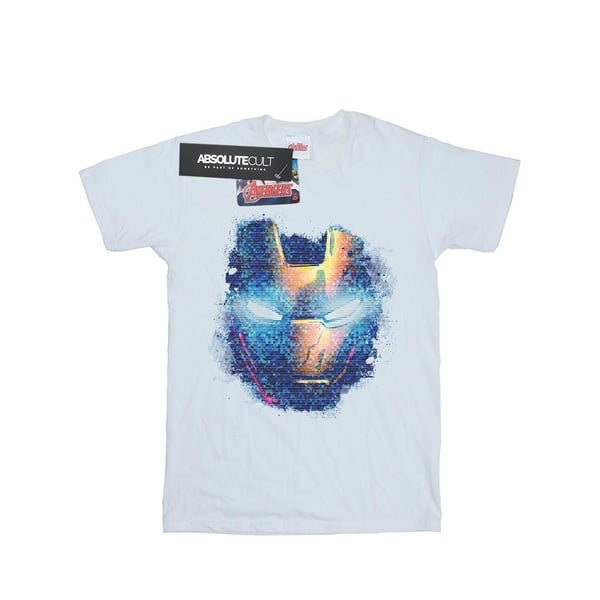 Marvel Mens Iron Man Distressed Head T-Shirt