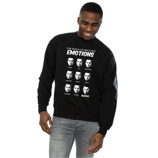 The Big Bang Theory Mens Sheldon Emotions Cotton Sweatshirt