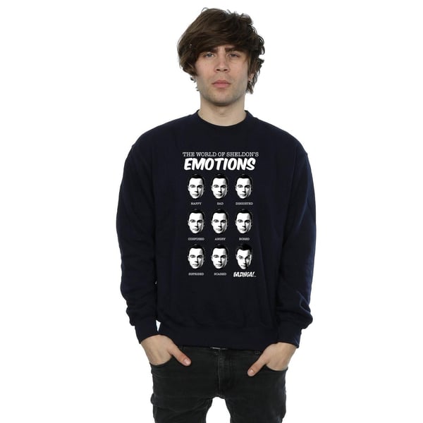 The Big Bang Theory Mens Sheldon Emotions Cotton Sweatshirt