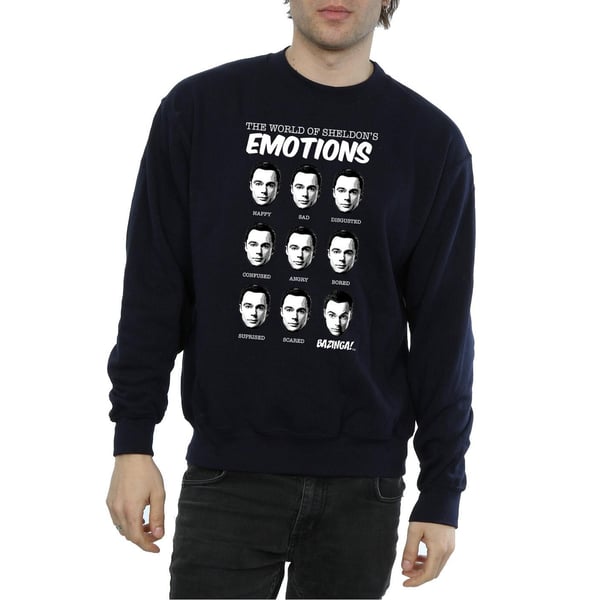 The Big Bang Theory Mens Sheldon Emotions Cotton Sweatshirt
