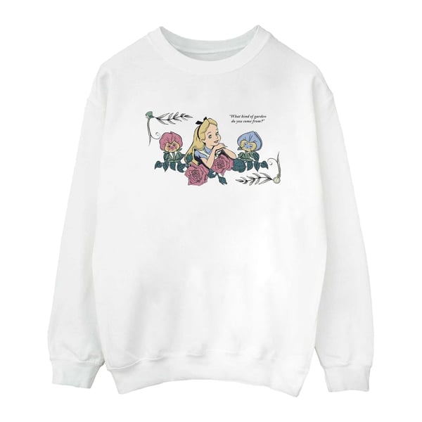 Disney Womens/Ladies Alice In Wonderland What Kind Of Garden Sweatshirt