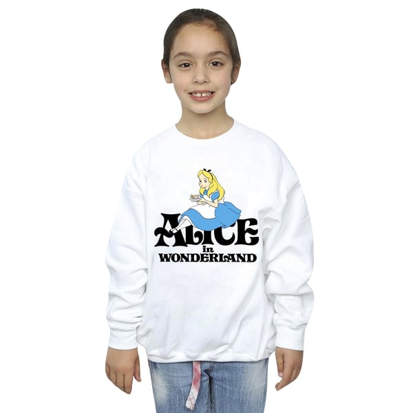 Disney Girls Alice In Wonderland Tea Drinker Classic Sweatshirt
