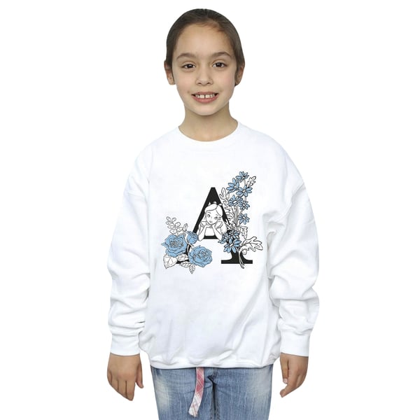 Disney Girls Alice In Wonderland Letter A Sweatshirt