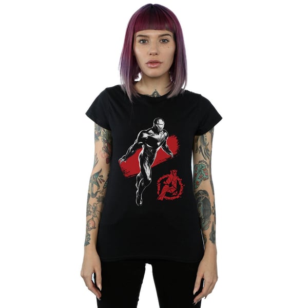 Marvel Womens/Ladies Avengers Endgame Mono Iron Man Cotton T-Shirt