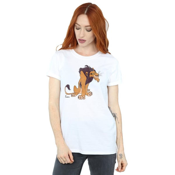 The Lion King Womens/Ladies Classic Scar Cotton Boyfriend T-Shirt