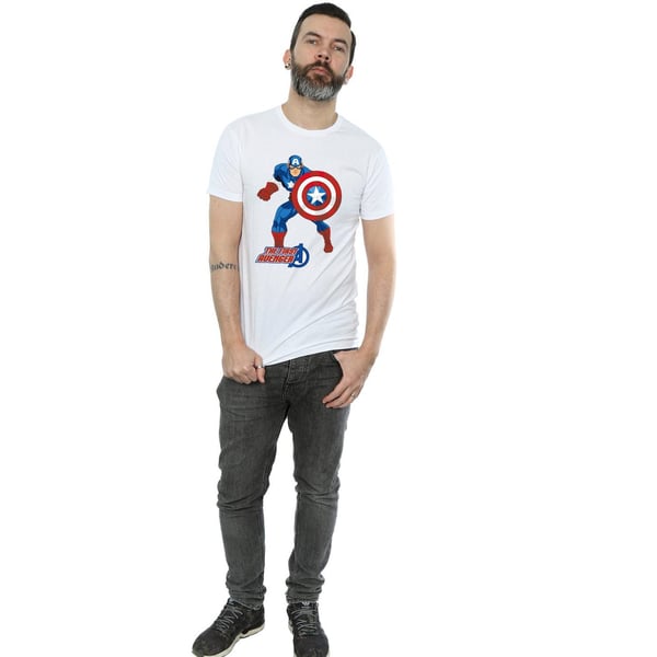 Marvel miesten Captain America The First Avenger T-paita