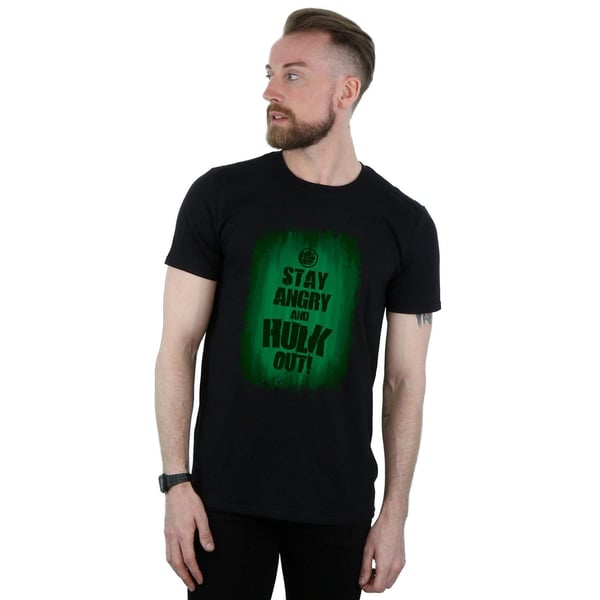 Marvel Miesten Hulk Stay Angry T-paita
