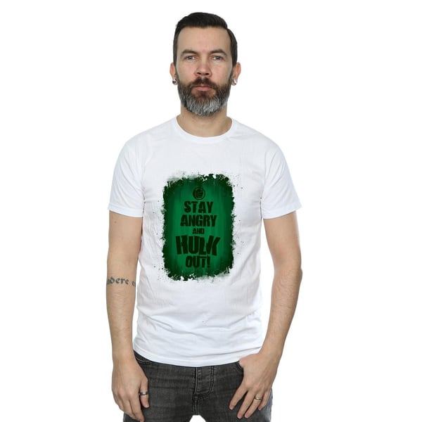 Marvel Miesten Hulk Stay Angry T-paita