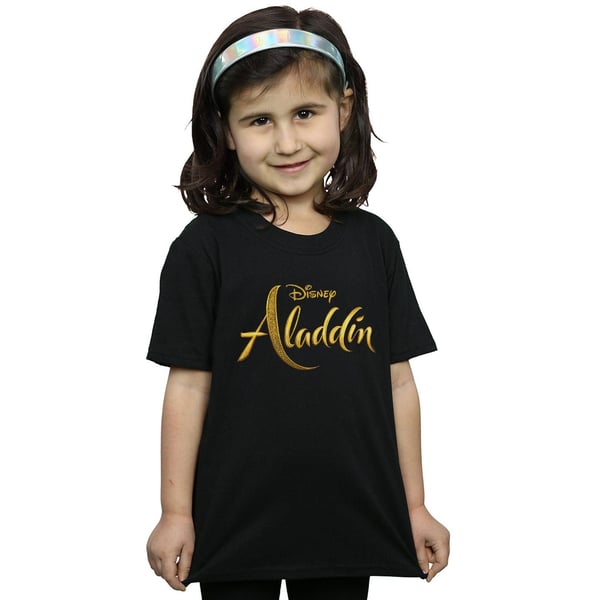 Disney Girls Aladdin Movie Logo Cotton T-Shirt