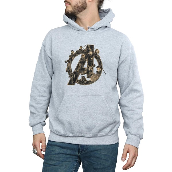 Avengers Infinity War Unisex Adult Logo Cotton Hoodie