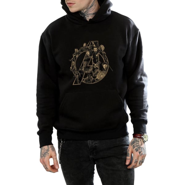 Avengers Infinity War Unisex Adult Logo Cotton Hoodie