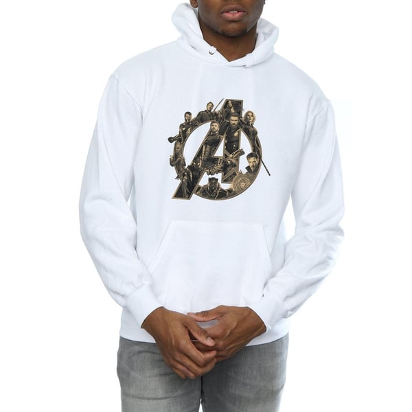 Avengers Infinity War Unisex Adult Logo Cotton Hoodie